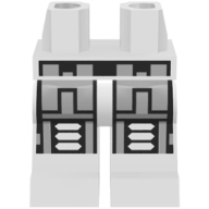 Lego nohy, bílá (970c00pb0019 WHITE)